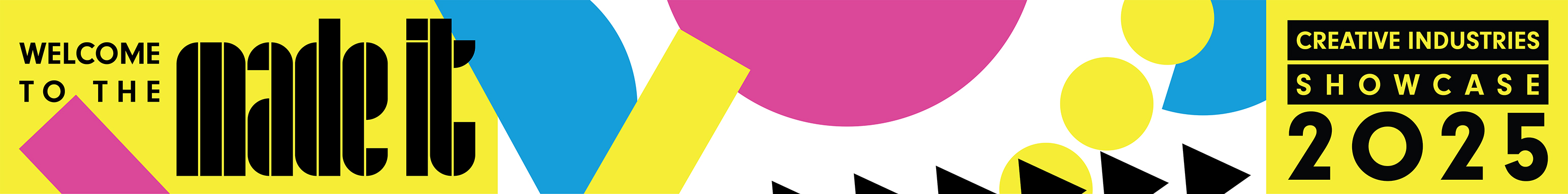 super wide banner for use in degree show